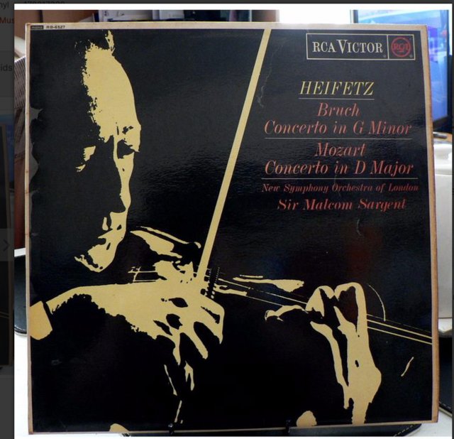 Preview of the first image of Jascha Heifetz..BRUCH MOZART - Mono RCA RED SEAL.