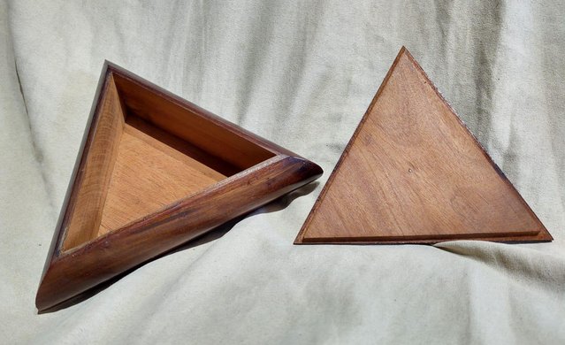 Image 3 of Triangular Hardwood Box