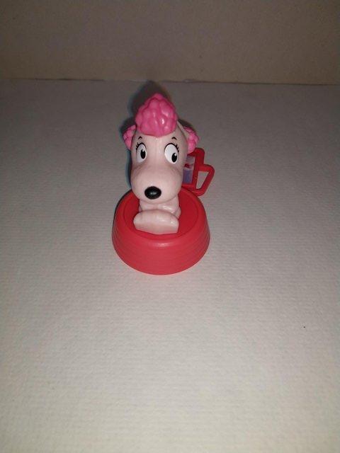 Image 2 of Mc d Happy Meal toy Charlie Brown Movie -FiFi pink poodle.IM