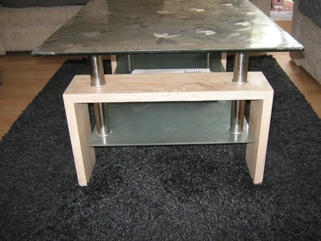 Preview of the first image of Coffee Table - clear toughened glass.