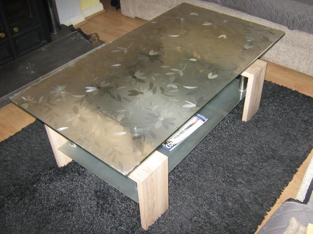Image 2 of Coffee Table - clear toughened glass