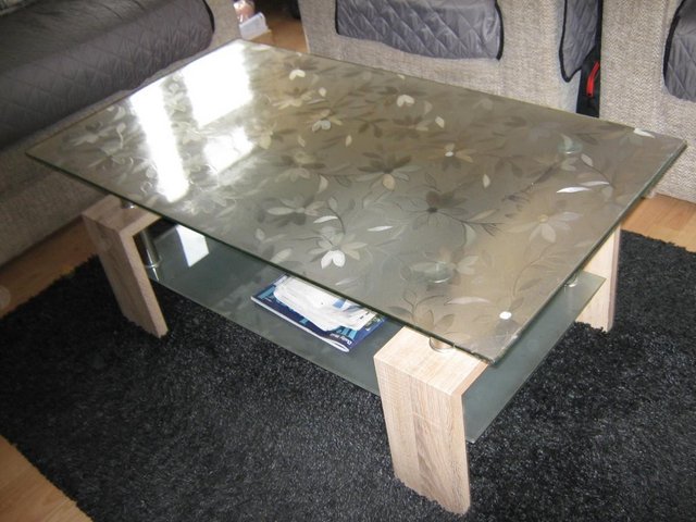 Image 3 of Coffee Table - clear toughened glass