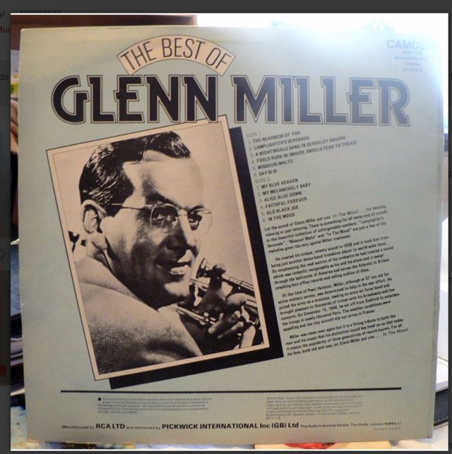 Image 2 of The Best Of Glen Miller - Camden CDS 1165