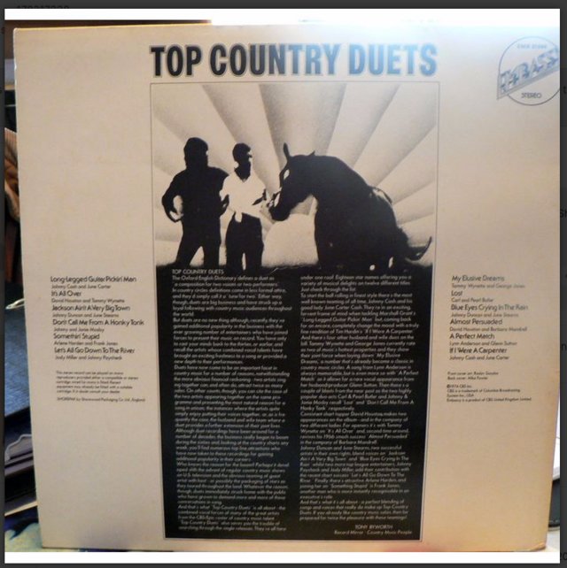 Image 2 of Top Country Duets - 1974 - Embassy EMB 31044