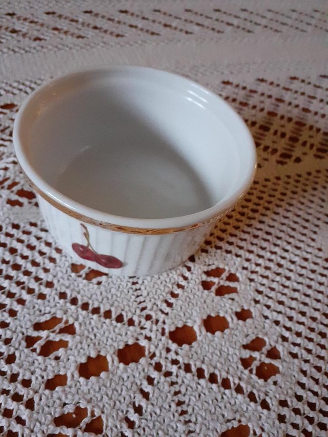 Preview of the first image of VINTAGE FRENCH PORCELAIN RAMEKIN.