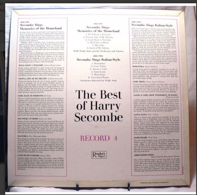 Image 2 of The Very Best Of Harry Secombe - Record 4 - Reader's Digest