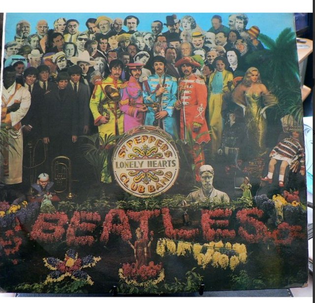 Preview of the first image of The Beatles 'Sgt Peppers Lonely Hearts Club Band' UK LP 1967.