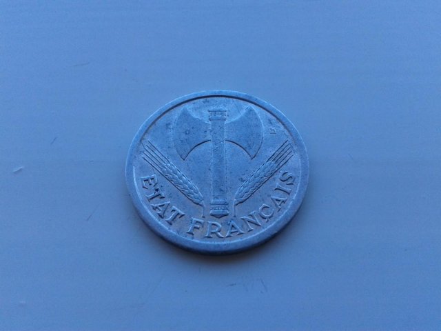 Image 2 of 1943 France 2 Francs KM# 904.1 (Unc)