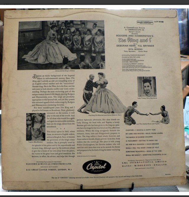 Image 2 of The King And I Original film Soundtrack LP 1956 Hi Fidelit