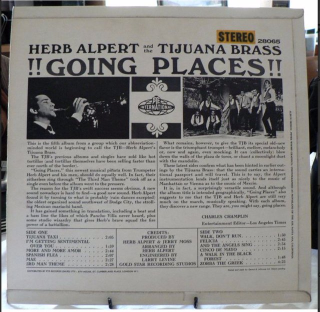 Image 2 of Herb Alpert and the Tijuana Brass - !!Going Places!! 1965