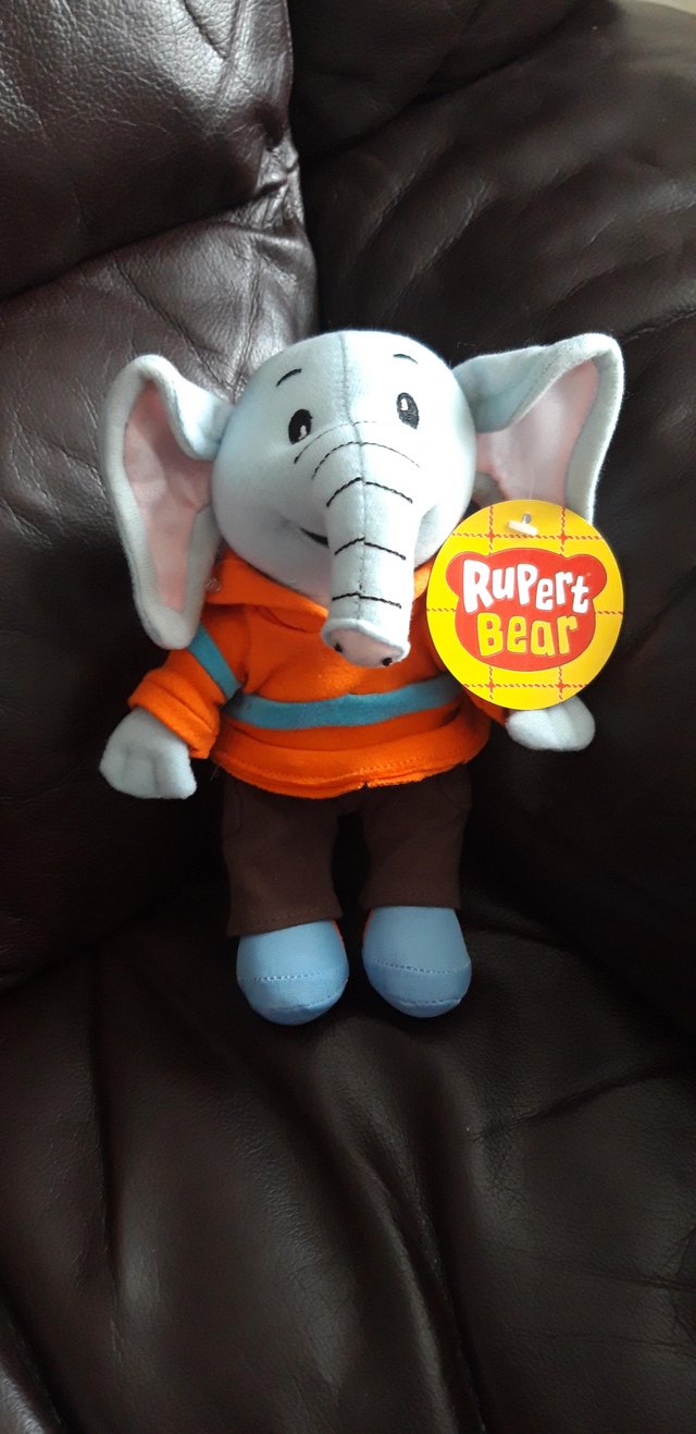 Preview of the first image of Elephant from Rupert bear Teddy new with tag.