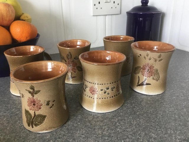 Preview of the first image of Set of 6 brand new Moroccan large mugs.