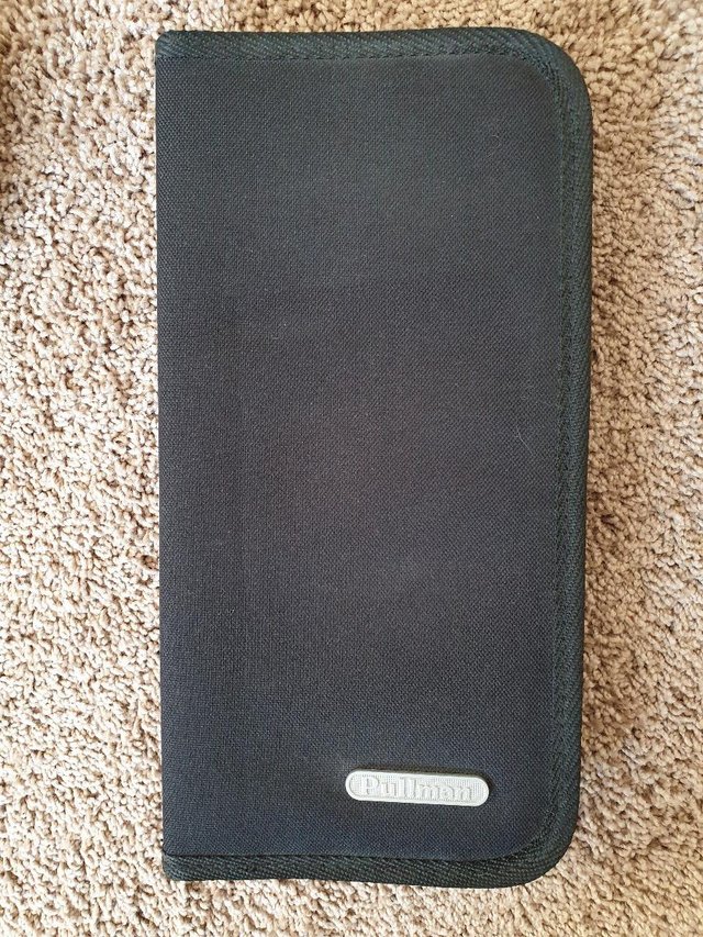 Preview of the first image of New Pullman black CD or DVD holder, case or CD wallet.