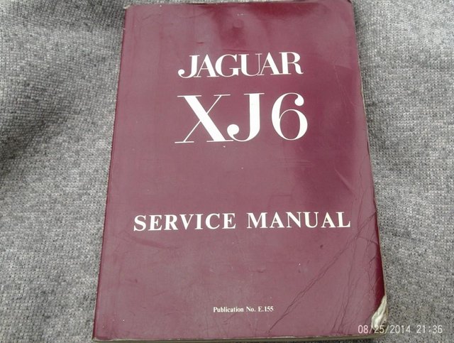 Preview of the first image of xj6 service manual used good condition.