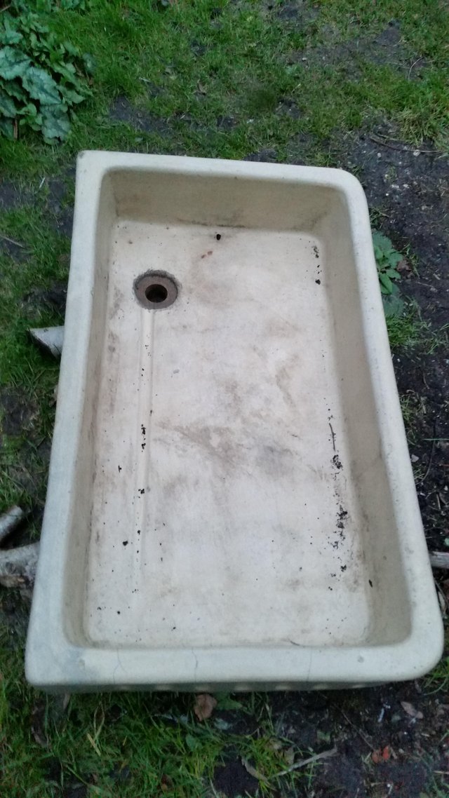 Preview of the first image of Sink, Very Old Ceramic Garden Sink.