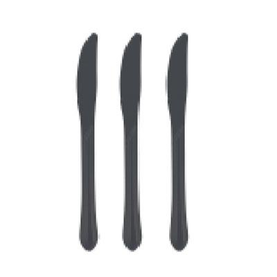 Preview of the first image of Heavy Duty Black Plastic Cutlery £2.50 per pack 100.