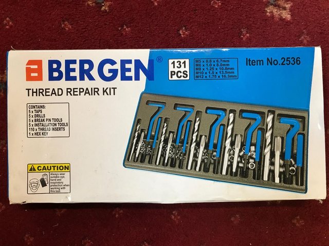 Image 3 of BRAND NEW (never used) BERGEN Thread Repair Kit