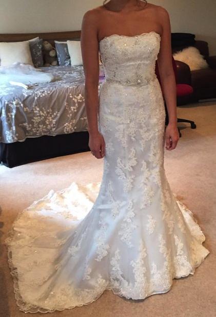 Image 3 of David Tutera Kerri size 8 wedding dress