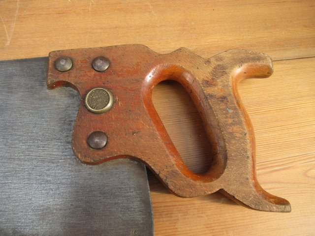 Image 2 of Hand Saw – 24” Warranted Superior – Vintage