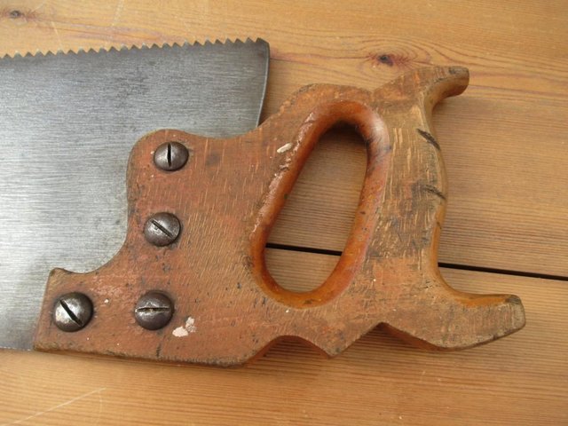Image 3 of Hand Saw – 24” Warranted Superior – Vintage