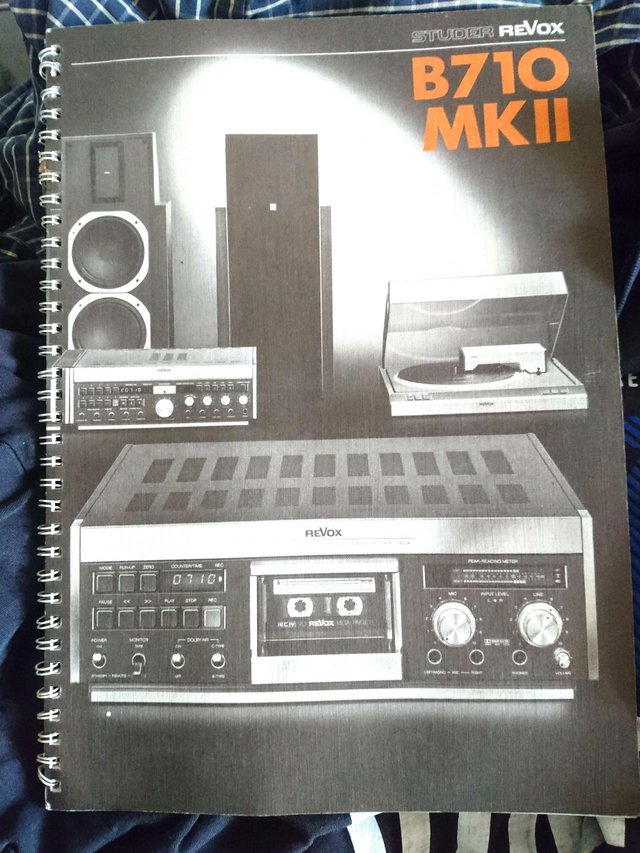 Preview of the first image of Revox B710 II Cassette Deck Manual.