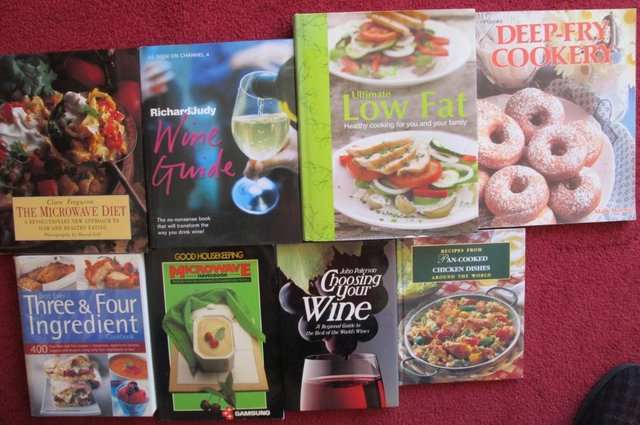 Preview of the first image of Selection assorted COOKERY & WINE BOOKS. £5. EACH.