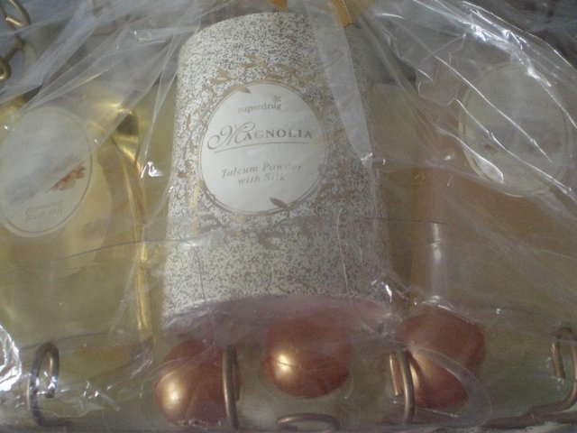 Image 2 of Magnolia moisturising toiletries in a basket gift set