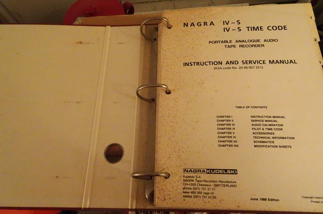 Image 3 of Nagra IV-S (+ Time Code) Service Manual