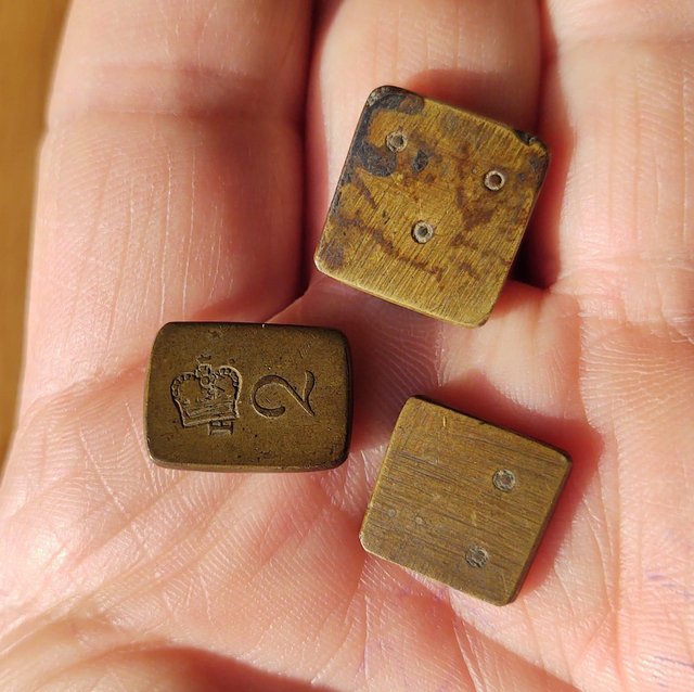 Image 3 of Antique Brass/Coin Weights