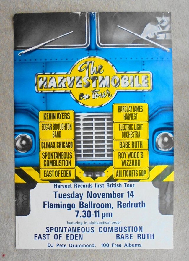 Preview of the first image of 1972 Harvestmobile tour poster.