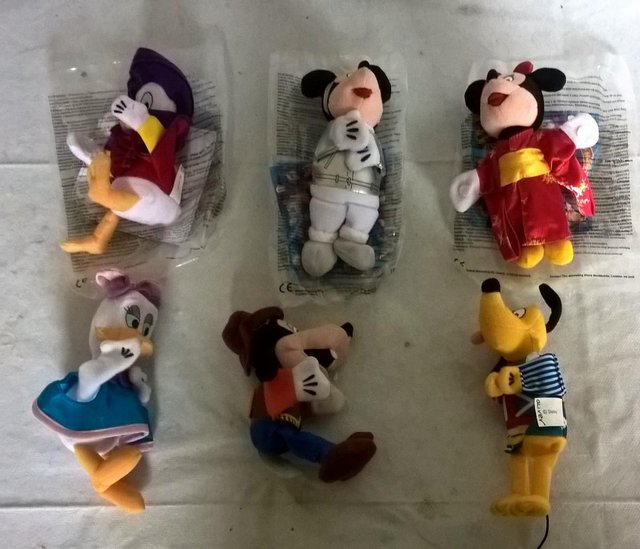 Preview of the first image of McDonalds toys Disney Characters Mickey Mouse,Minnie, Pluto.