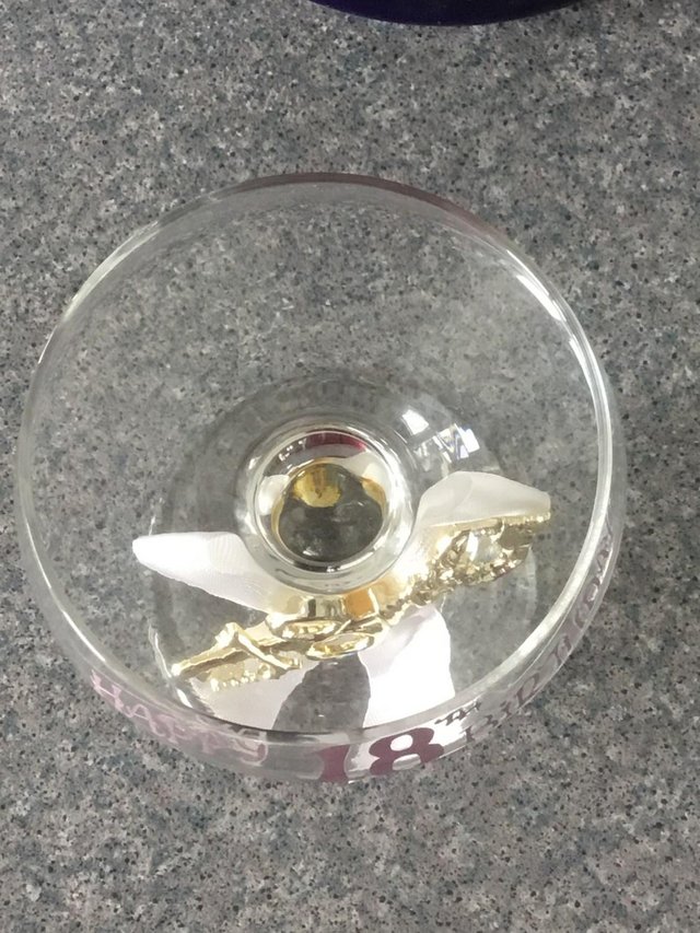 Image 2 of 18th Birthday celebration drink glass for keep sake