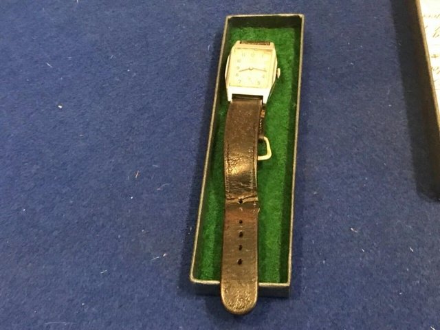 Preview of the first image of Lovely Vintage Sports master Rone mans 1940’s wristwatch.