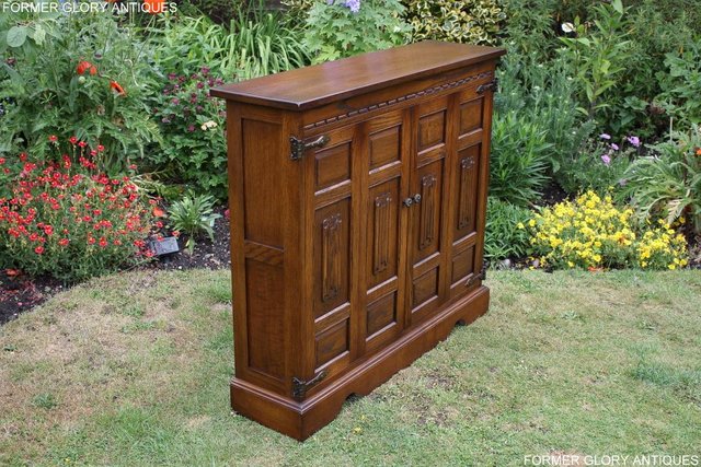 Image 24 of AN OLD CHARM LIGHT OAK CD STORAGE CABINET LAMP PHONE TABLE