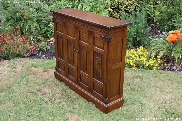 Image 28 of AN OLD CHARM LIGHT OAK CD STORAGE CABINET LAMP PHONE TABLE