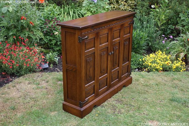 Image 55 of AN OLD CHARM LIGHT OAK CD STORAGE CABINET LAMP PHONE TABLE