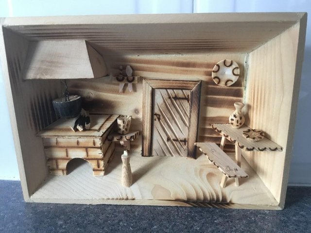 Preview of the first image of Brand new Carved Wooden 3D picture.