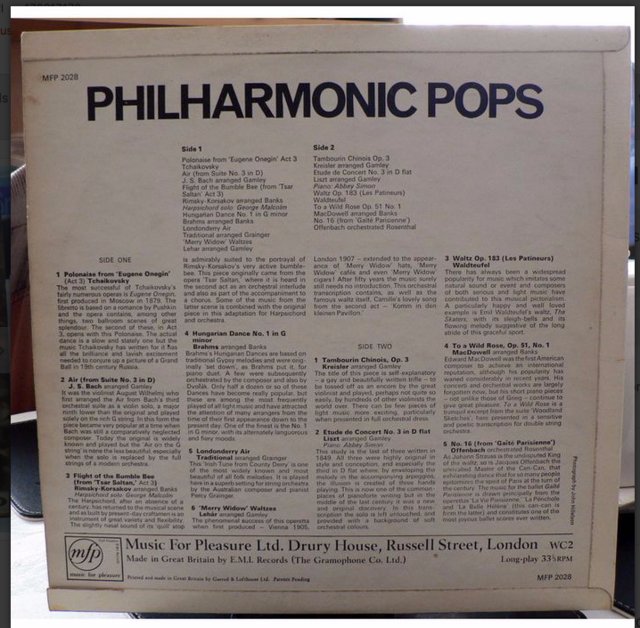 Image 2 of Robert Irving Presents Philharmonic Pops - MFP/EMI 2028