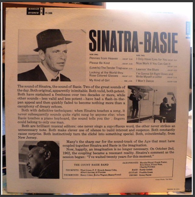 Image 2 of Sinatra-Basie And His Orchestra - An Historic Musical First