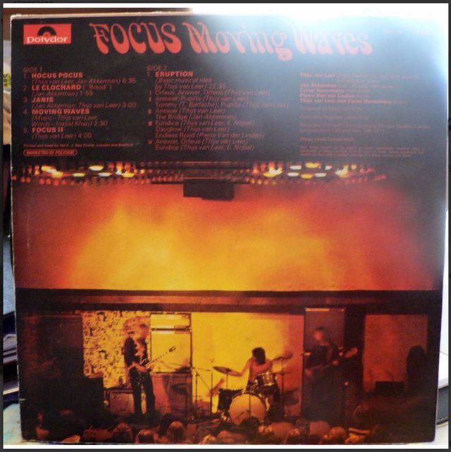 Image 2 of Focus - Moving Waves - 1971 - Blue Horizon/Polydor 2931-002