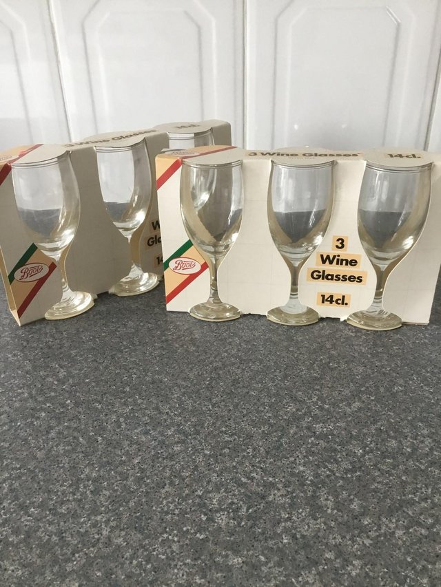 Image 2 of Set of 6 Wine Glasses 14cl. (Brand new)