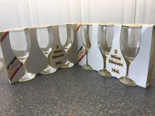 Image 3 of Set of 6 Wine Glasses 14cl. (Brand new)