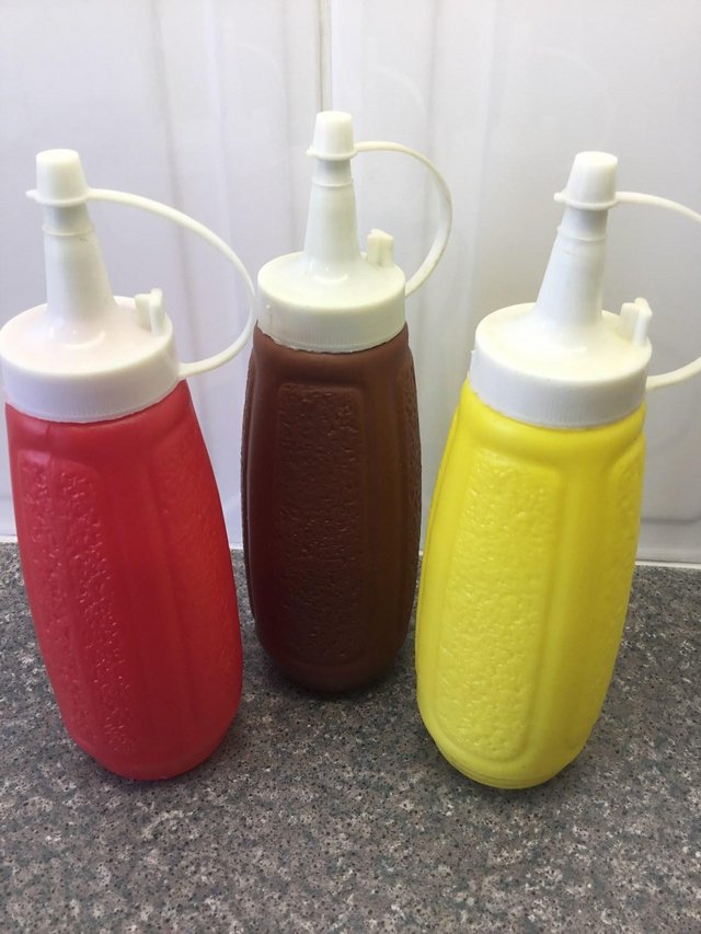Preview of the first image of 3 Brand new Squeeze Sauce Bottles.