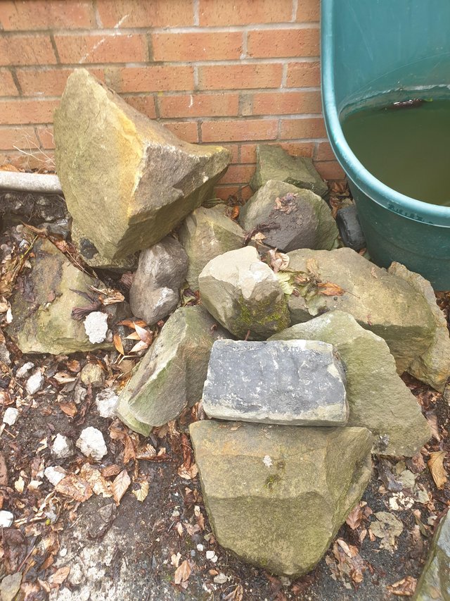 Preview of the first image of Rockery rocks, slate pieces water feature, garden stone.