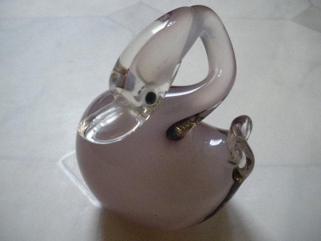 Preview of the first image of Captivating Glass Swan Ornament.