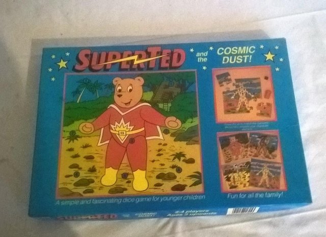 Preview of the first image of Vintage SUPERTED and the Cosmic dust JIGSAW dice game  1985.