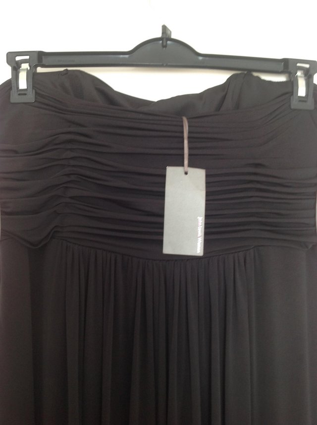 Image 2 of John Lewis Strapless Black Dress Size 18 BNWT
