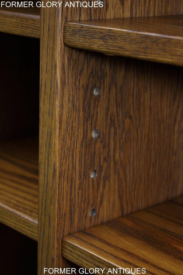 Image 11 of AN OLD CHARM LIGHT OAK DVD CD STORAGE CABINET BOOKCASE TABLE
