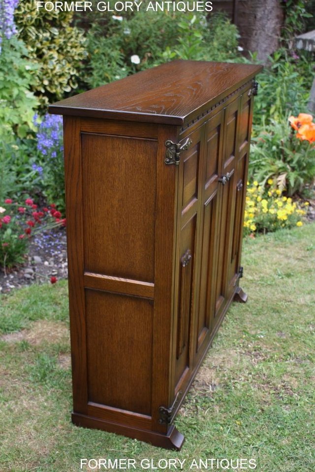 Image 14 of AN OLD CHARM LIGHT OAK DVD CD STORAGE CABINET BOOKCASE TABLE