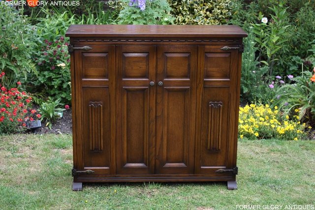 Image 16 of AN OLD CHARM LIGHT OAK DVD CD STORAGE CABINET BOOKCASE TABLE
